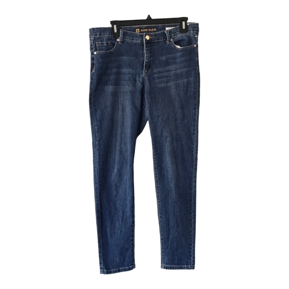 Anne Klein Jeans Womens  Blue High Rise Skinny 32×26 Light Wash Denim Streetwear - Picture 1 of 11